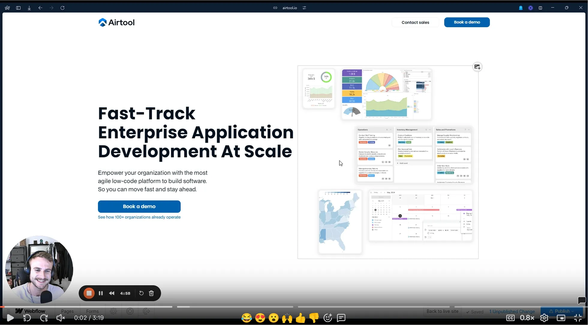 screenshot of a training video 